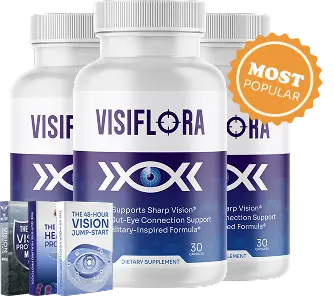 VisiFlora 3-Bottle Pack - 90-Day Supply with 3 Free E-Books